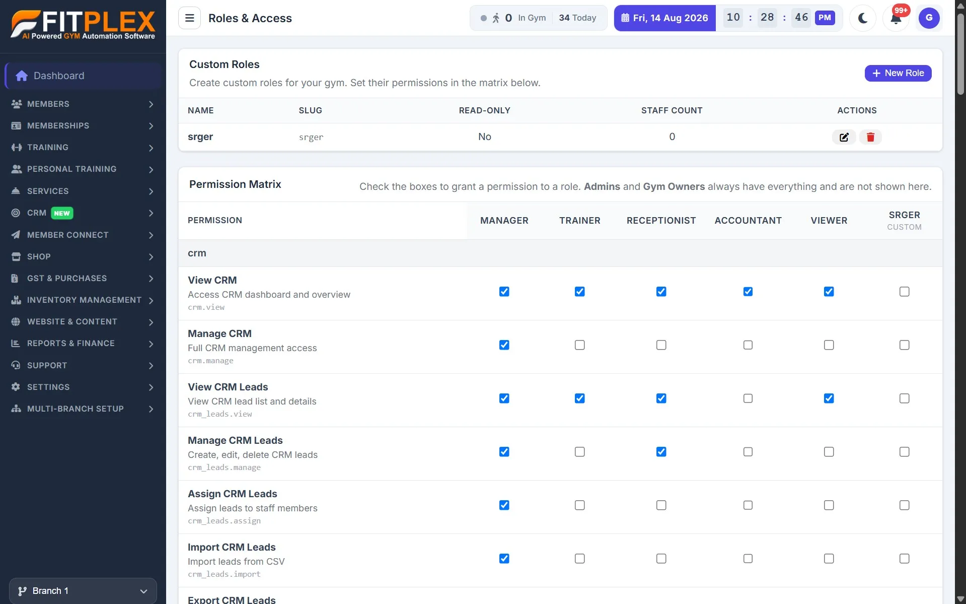 Fitplex Dashboard Screenshot 5